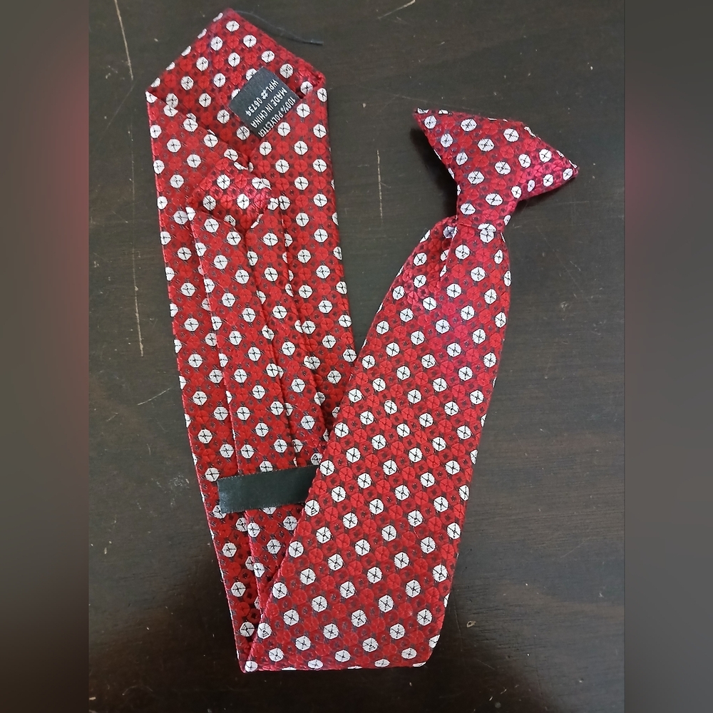 BOYS Red Patterned / Kids DressTie